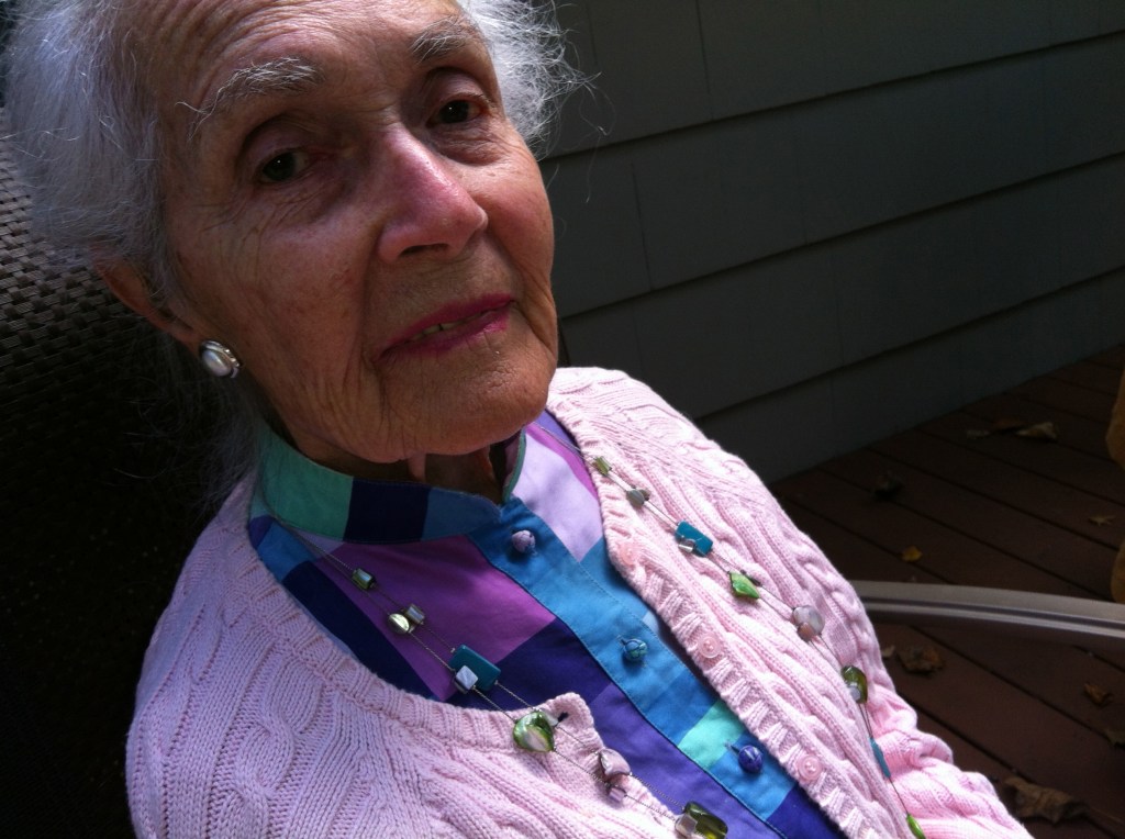 Mom at 96, September 2012. 